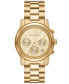 ფოტო #1 პროდუქტის Women's Runway Chronograph Gold-Tone Stainless Steel Bracelet Watch, 38mm