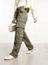 New Look oversized cargo trouser in khaki