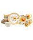 Фото #1 товара Sunflowers Forever Dinnerware Set, 16 Piece