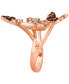 Фото #4 товара Diamond Butterfly Statement Ring (1/2 ct. t.w.) in 14k Rose Gold