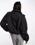 Фото #8 товара JJXX cropped nylon bomber jacket in black