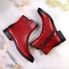 Jezzi W JEZ52G insulated ankle boots with decorations, red