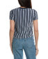 Monrow Stripe Terry Cloth 50'S T-Shirt Women's