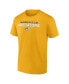 Фото #2 товара Men's Gold Nashville Predators Barnburner T-shirt