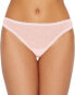 Фото #1 товара OnGossamer 290447 Women's Mesh Low-Rise Thong Panty Underwear, Mauve Chalk, M/L