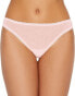 OnGossamer 290447 Women's Mesh Low-Rise Thong Panty Underwear, Mauve Chalk, M/L