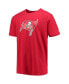 ფოტო #2 პროდუქტის Men's Red Tampa Bay Buccaneers Patch Up Collection Super Bowl XXXVII T-shirt