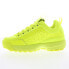 Фото #3 товара Fila Disruptor II Premium 5XM01763-700 Womens Yellow Lifestyle Sneakers Shoes 9