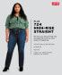 Фото #6 товара Trendy Plus Size 724 High-Rise Straight-Leg Jeans
