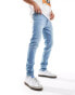 DTT stretch super skinny jeans in light blue BLAU, W30 L32 - фото #4