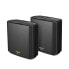 Фото #1 товара ASUS ZenWiFi AX XT8 (B-2-PK) - Wi-Fi 6 (802.11ax) - Tri-band (2.4 GHz / 5 GHz / 5 GHz) - Ethernet LAN - Black - Tabletop router