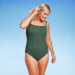 Фото #2 товара Women's Pucker Textured Square Neck High Coverage One Piece Swimsuit - Kona Sol