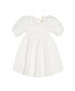 Toddler Girls Quilted Puff Sleeve Dress