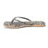 BEACH by Matisse Bungalow Snake Print Flip Flops Womens Beige, Black Casual Sand 9, 9 M - фото #3