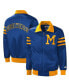 ფოტო #1 პროდუქტის Men's Royal Milwaukee Brewers The Captain III Full-Zip Varsity Jacket