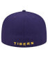 Фото #4 товара Men's Purple LSU Tigers Throwback 59fifty Fitted Hat