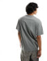 Weekday oversized t-shirt in khaki grey