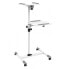 Techly ICA-TB-TPM-6 - Multimedia trolley - White - Steel - Wood - 10 kg - 360° - -35 - 35°