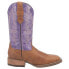 Фото #1 товара Laredo Mara Embroidery Square Toe Cowboy Womens Brown, Purple Casual Boots 5947