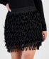 Фото #3 товара Women's Yuzi Fringe Mini Skirt