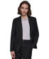 Фото #6 товара Karl Lagerfeld Women's Linen-Blend One-Button Blazer