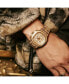 ფოტო #6 პროდუქტის Men's Diamond (1/5 ct. t.w.) Watch in 18k Gold-plated Stainless-steel Watch 48mm