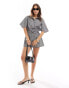 Фото #2 товара Esmee beach playsuit in black and white gingham