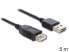 Delock EASY-USB 2.0-A - USB 2.0-A - 5m - 5 m - USB A - USB A - USB 2.0 - Male/Female - Black
