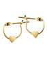 ფოტო #1 პროდუქტის Children's Heart Earrings in 14k Yellow Gold