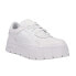 Фото #2 товара Puma Mayze Platfrom Stack Edgy Lace Up Womens White Sneakers Casual Shoes 38844