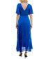ფოტო #3 პროდუქტის Women's Flutter-Sleeve High-Low A-Line Dress