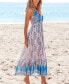 Фото #3 товара Women's Boho Sleeveless Halter Maxi Beach Dress