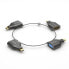 PureLink IQ-AR300 - 4 x USB Type-C - DisplayPort + Mini DisplayPort + HDMI + VGA - Male - Female - Straight - Straight