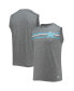 Фото #2 товара Men's Gray Miami Marlins Muscle Tank Top