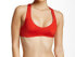 Фото #1 товара BECCA Color Code Sporty Halter Neck Strap Back Cut Out Bikini Top Size D