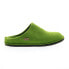 Фото #1 товара Haflinger Soft 311010-36H Womens Green Canvas Slip On Clogs Slippers Shoes