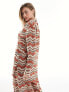 Фото #7 товара South Beach embroidered oversized beach shirt co-ord in rust