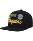 Men's Black Pittsburgh Penguins Retro Lock Up Snapback Hat - фото #1