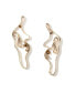 Sharp Silhouette Gold Dangle Earrings