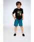 ფოტო #2 პროდუქტის Baby Boy Parachute Cargo Shorts Pine Green - Infant