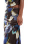 Фото #3 товара ASOS DESIGN co-ord slinky maxi skirt in blur floral print