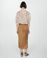 ფოტო #5 პროდუქტის Women's Slit Detail Lyocell Skirt