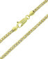 Фото #4 товара Macy's ice Link 24" Chain Necklace in 10k Two-Tone Gold