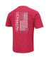 Men's Heather Cardinal Arkansas Razorbacks OHT Military-Inspired Appreciation Flag 2.0 T-shirt