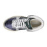 Фото #4 товара Diadora Mi Basket Metallic Mix Used High Top Womens Blue, Silver Sneakers Casua