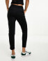 ONLY slim fit cropped trousers in black