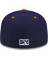 Фото #4 товара Men's Navy/Orange Peoria Chiefs Theme Night 59FIFTY Fitted Hat