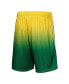 ფოტო #5 პროდუქტის Men's Yellow and Green Seattle SuperSonics 1994/95 Hardwood Classics Fadeaway Reload 3.0 Swingman Shorts