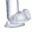 Фото #6 товара Realistic Dildo with Testicles Crystal Material 15,5 cm