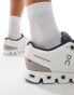 ON Cloud 5 Push all day trainers in white and grey